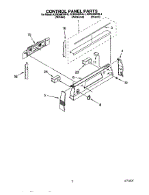 02 - Control Panel parts for Kitchenaid Range KERC500YAL1 from AppliancePartsPros.com