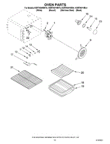 07 - Oven parts for Kitchenaid Range KGRT607HBS5 from AppliancePartsPros.com