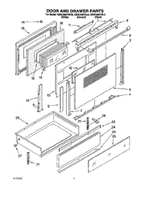 03 - Door And Drawer parts for Kitchenaid Range KERC500YAL0 from AppliancePartsPros.com