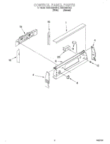 02 - Control Panel parts for Kitchenaid Range KERC500EWH3 from AppliancePartsPros.com