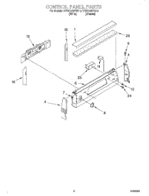 02 - Control Panel parts for Kitchenaid Range KERC500EAL4 from AppliancePartsPros.com