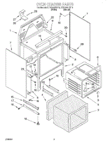 04 - Oven Chassis parts for Kitchenaid Range KERC500HWH0 from AppliancePartsPros.com