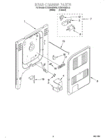 06 - Rear Chassis, Lit / Optional parts for Kitchenaid Range KERC600EWH2 from AppliancePartsPros.com