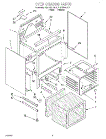 04 - Oven Chassis parts for Kitchenaid Range KERC500EAL2 from AppliancePartsPros.com