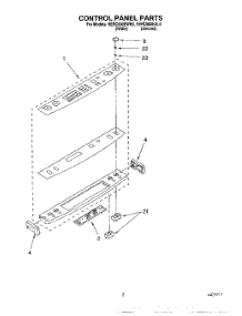 02 - Control Panel parts for Kitchenaid Range KERC600EWH0 from AppliancePartsPros.com