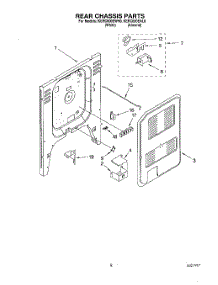 06 - Rear Chassis, Lit / Optional parts for Kitchenaid Range KERC600EWH0 from AppliancePartsPros.com