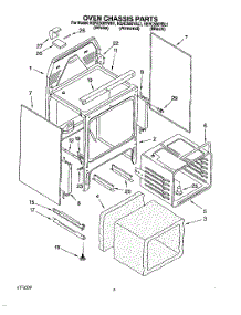 04 - Oven Chassis parts for Kitchenaid Range KERC500YBL1 from AppliancePartsPros.com