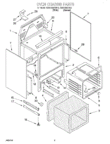 04 - Oven Chassis parts for Kitchenaid Range KERC500EAL3 from AppliancePartsPros.com