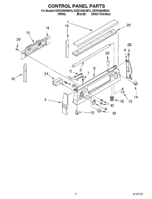 02 - Control Panel Parts parts for Kitchenaid Range KERC506HBT3 from AppliancePartsPros.com