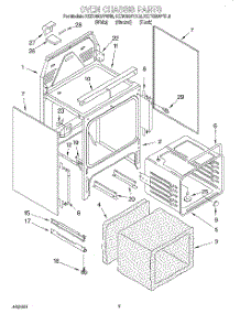 04 - Oven Chassis parts for Kitchenaid Range KERC500YWH5 from AppliancePartsPros.com