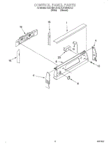 02 - Control Panel parts for Kitchenaid Range KERC500EWH2 from AppliancePartsPros.com