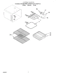 05 - Oven parts for Kitchenaid Range KERC500YWH5 from AppliancePartsPros.com