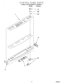 02 - Control Panel parts for Kitchenaid Range KERC600EWH5 from AppliancePartsPros.com
