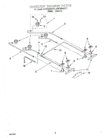 02 - Cooktop Burner parts for Kitchenaid Range KGRT500BWH1 from AppliancePartsPros.com