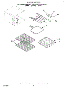 05 - Oven parts for Kitchenaid Range KERC500YWH3 from AppliancePartsPros.com