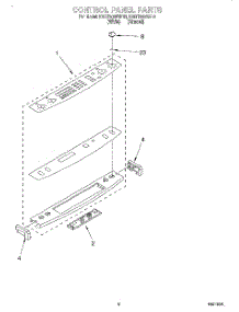 03 - Control Panel parts for Kitchenaid Range KGRT500BAL3 from AppliancePartsPros.com