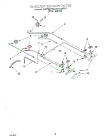 02 - Cooktop Burner parts for Kitchenaid Range KGRT500FAL0 from AppliancePartsPros.com