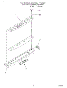 03 - Control Panel parts for Kitchenaid Range KGRT500FWH1 from AppliancePartsPros.com