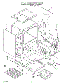05 - Oven Chassis parts for Kitchenaid Range KGRT500FAL0 from AppliancePartsPros.com