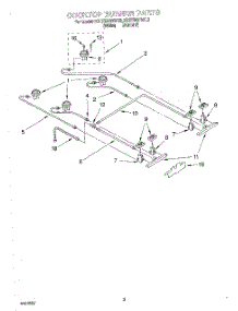 02 - Cooktop Burner parts for Kitchenaid Range KGRT500BWH2 from AppliancePartsPros.com