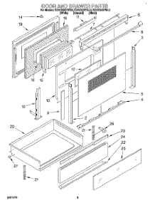 03 - Door And Drawer parts for Kitchenaid Range KERC500YAL2 from AppliancePartsPros.com