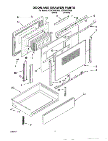 03 - Door And Drawer parts for Kitchenaid Range KERC600EAL0 from AppliancePartsPros.com