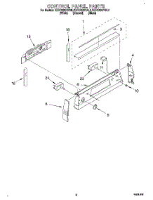 02 - Control Panel parts for Kitchenaid Range KERC500YWH2 from AppliancePartsPros.com