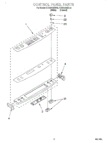 02 - Control Panel parts for Kitchenaid Range KERC600EAL2 from AppliancePartsPros.com