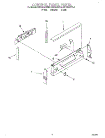 02 - Control Panel parts for Kitchenaid Range KERC500YBL5 from AppliancePartsPros.com