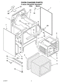 04 - Oven Chassis parts for Kitchenaid Range KERC500HWH3 from AppliancePartsPros.com