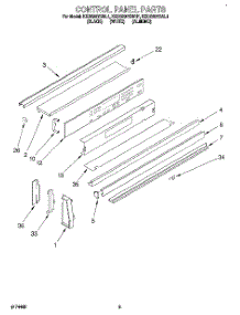 03 - Control Panel, Optional parts for Kitchenaid Range KEDS207BBL1 from AppliancePartsPros.com