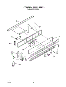 04 - Control Panel, Optional parts for Kitchenaid Range KEDS200YWH0 from AppliancePartsPros.com