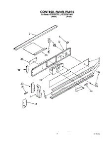 03 - Control Panel, Optional parts for Kitchenaid Range KEDS200YWH1 from AppliancePartsPros.com
