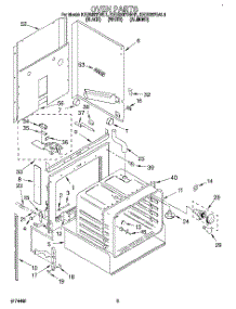 04 - Oven, Literature parts for Kitchenaid Range KEDS207BBL1 from AppliancePartsPros.com