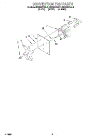 07 - Convection Fan parts for Kitchenaid Range KEDS207BBL1 from AppliancePartsPros.com