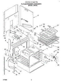 04 - Oven, Literature parts for Kitchenaid Range KEDS200BBL1 from AppliancePartsPros.com