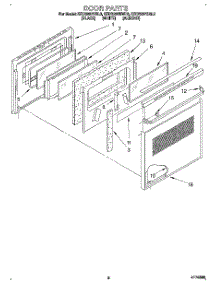 02 - Door parts for Kitchenaid Range KEDS207BWH0 from AppliancePartsPros.com