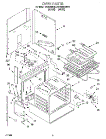 04 - Oven, Literature parts for Kitchenaid Range KEDS200BBL0 from AppliancePartsPros.com