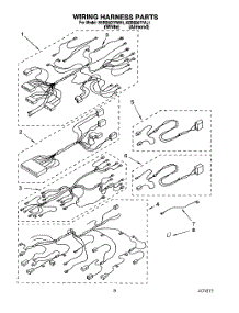 06 - Wiring Harness parts for Kitchenaid Range KERS507YWH1 from AppliancePartsPros.com