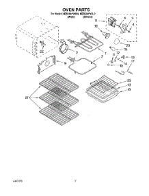 05 - Oven parts for Kitchenaid Range KERS507YWH3 from AppliancePartsPros.com