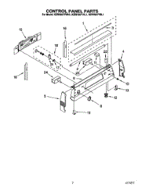 02 - Control Panel parts for Kitchenaid Range KERH507YBL1 from AppliancePartsPros.com