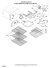 05 - Oven parts for Kitchenaid Range KERH507YWH2 from AppliancePartsPros.com
