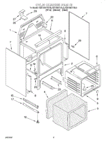 04 - Oven Chassis parts for Kitchenaid Range KERH507YWH5 from AppliancePartsPros.com