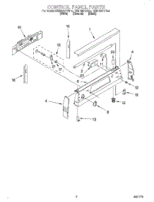 02 - Control Panel parts for Kitchenaid Range KERH507YWH4 from AppliancePartsPros.com