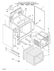 04 - Oven Chassis parts for Kitchenaid Range KERH507YWH4 from AppliancePartsPros.com