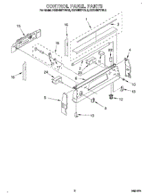 02 - Control Panel parts for Kitchenaid Range KERH507YAL2 from AppliancePartsPros.com