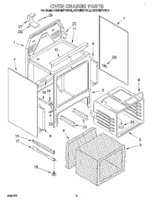 04 - Oven Chassis parts for Kitchenaid Range KERH507YBL2 from AppliancePartsPros.com