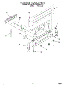 02 - Control Panel parts for Kitchenaid Range KERC507YAL1 from AppliancePartsPros.com