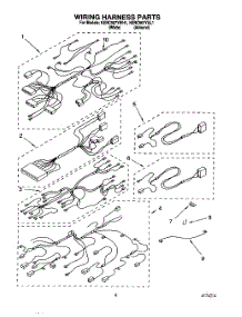 06 - Wiring Harness parts for Kitchenaid Range KERC507YAL1 from AppliancePartsPros.com