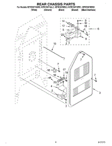 06 - Rear Chassis parts for Kitchenaid Range KERC507HAL3 from AppliancePartsPros.com